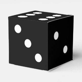 Black Gaming Dice Favor Box
