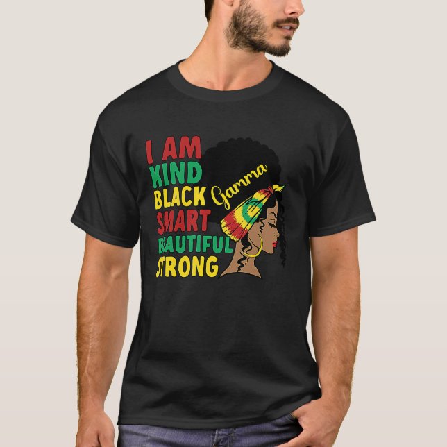 Black Gamma Grandmother African American Gamma Gra T-Shirt (Front)