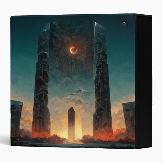 Black Gate Fantasy Sci-Fi Art Binder (Back/Spine)