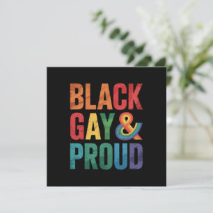 Black Gay and Proud LGBTQ Black Queers Invitation