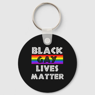 Black Gay Lives Problem Black History Month Africa Keychain