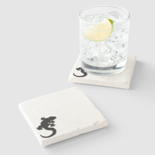 Black Gecko Stone Coaster