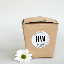 Black Geometric Dashes Circles Motif