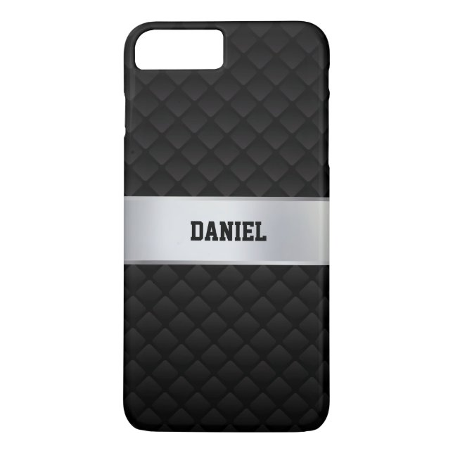 Black Geometric Design Case-Mate iPhone Case (Back)