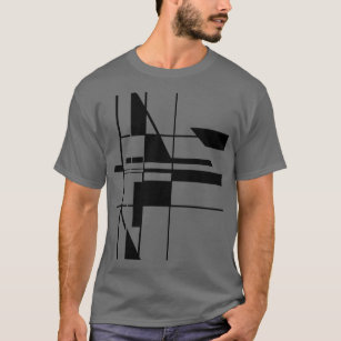 Black Geometric Gameboard MCM Look Design  T-Shirt
