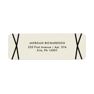 Black Geometric on Ecru