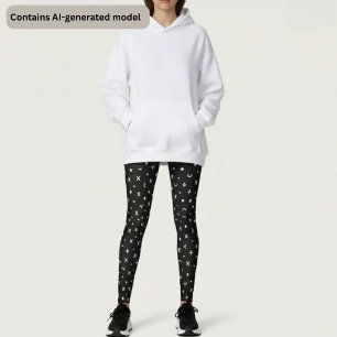 Black Geometric Pattern Leggings
