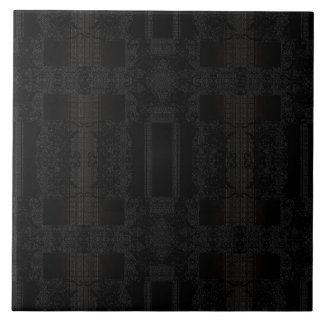 Black Geometric Pattern – Modern Minimalist Design Tile