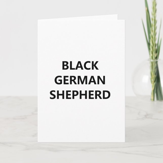 black german shepherd card (Front)