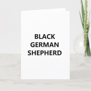 black german shepherd card