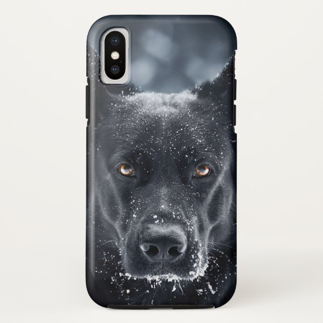 Black German Shepherd Case-Mate iPhone Case (Back)