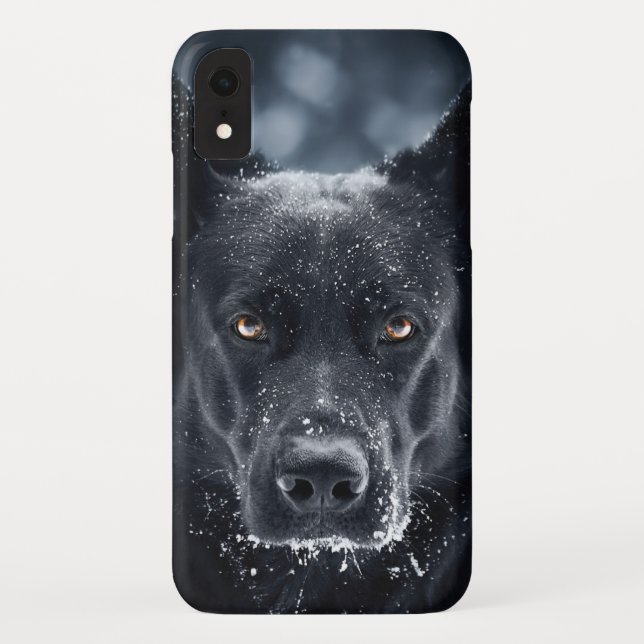 Black German Shepherd Case-Mate iPhone Case (Back)