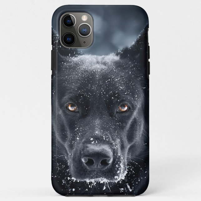 Black German Shepherd Case-Mate iPhone Case (Back)