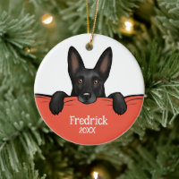 Black German Shepherd Dog Personalized