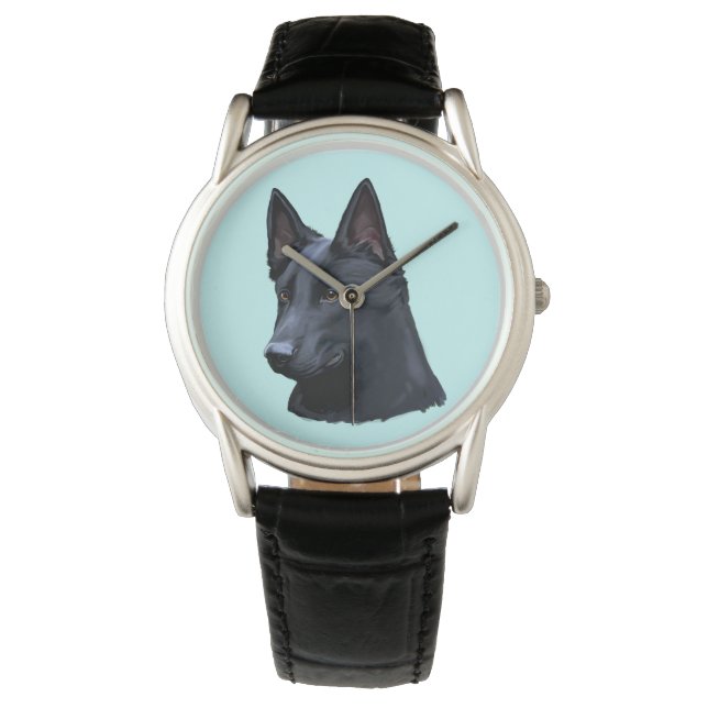 Black German Shepherd Dog Watch (Front)
