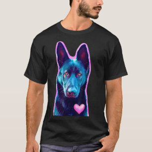 Black German Shepherd Gift for Dog Lovers Owners M T-Shirt