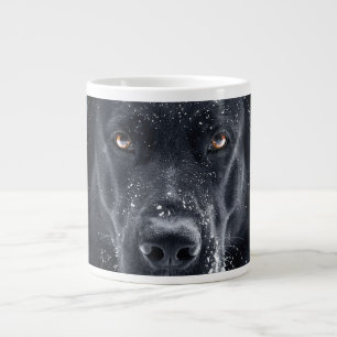 Black German Shepherd Large Coffee Mug