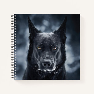 Black German Shepherd Notebook