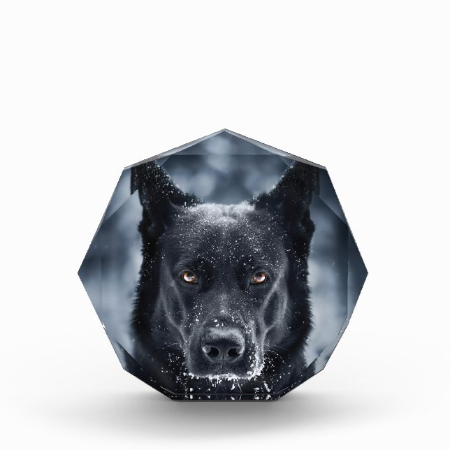 Black German Shepherd Photo Block (Front)