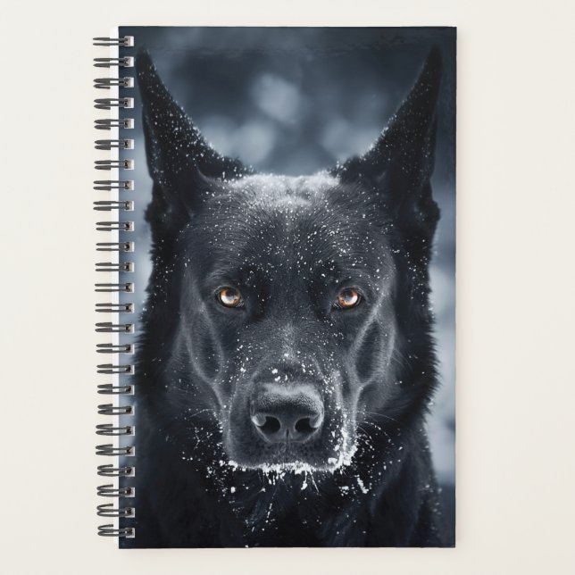 Black German Shepherd Planner (Front)