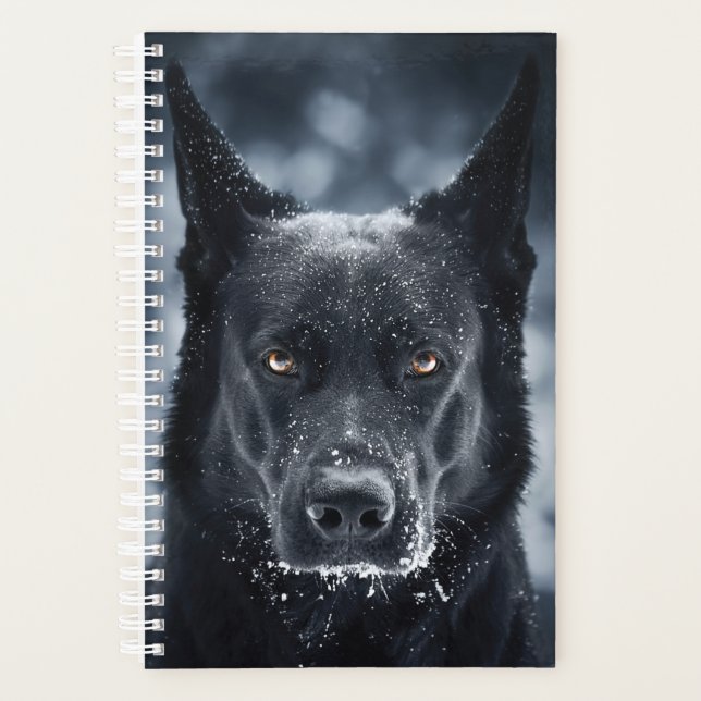 Black German Shepherd Planner (Front)