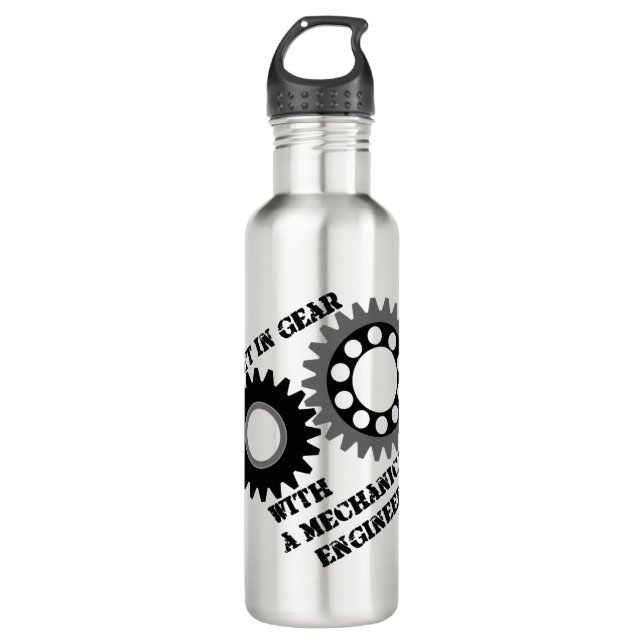Black Get In Gear 710 Ml Water Bottle (Front)