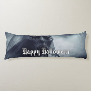 Black ghost in a hellish landscape - Halloween Body Pillow