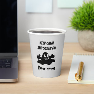 Black ghost paper cups