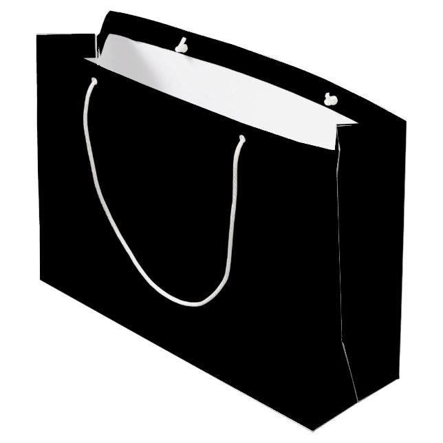 Black Gift bag (Back Angled)