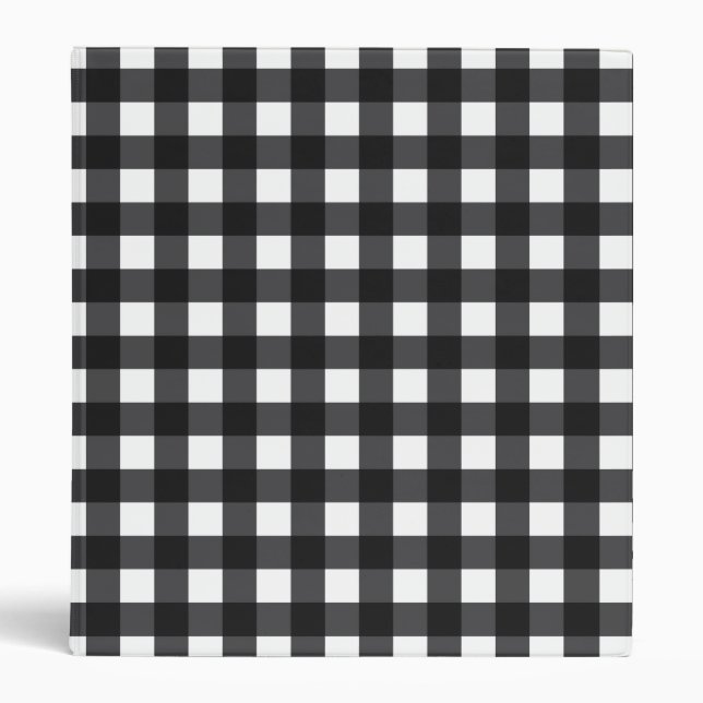 Black Gingham Binder (Front)