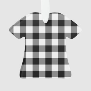 Black Gingham Ornament