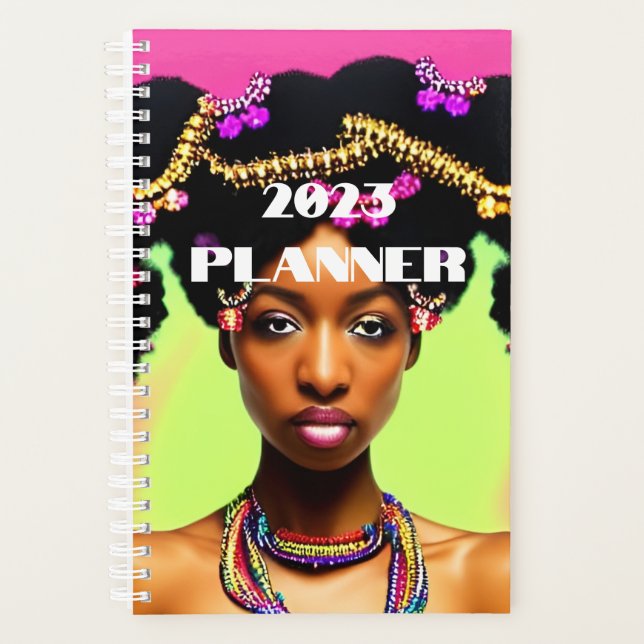 Black girl 2023 Planner (Devant)