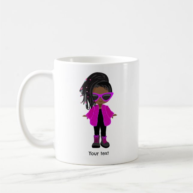 Black Girl Coffee Mug (Left)
