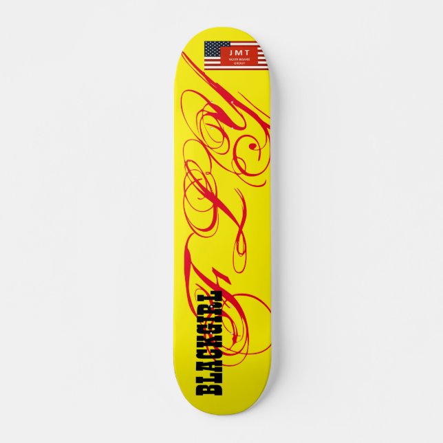 BLACK GIRL FLY Skateboard, 7¾" Deck Skateboard (Front)