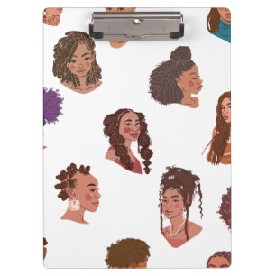 Black Girl Hairstyles Clipboard