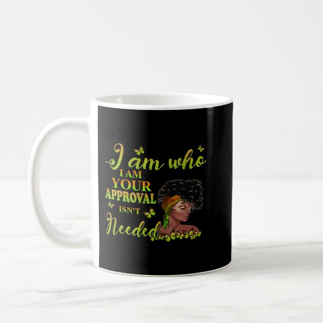 Black Girl In The Midst Of Storm Afro Woman Christ Coffee Mug (Left)