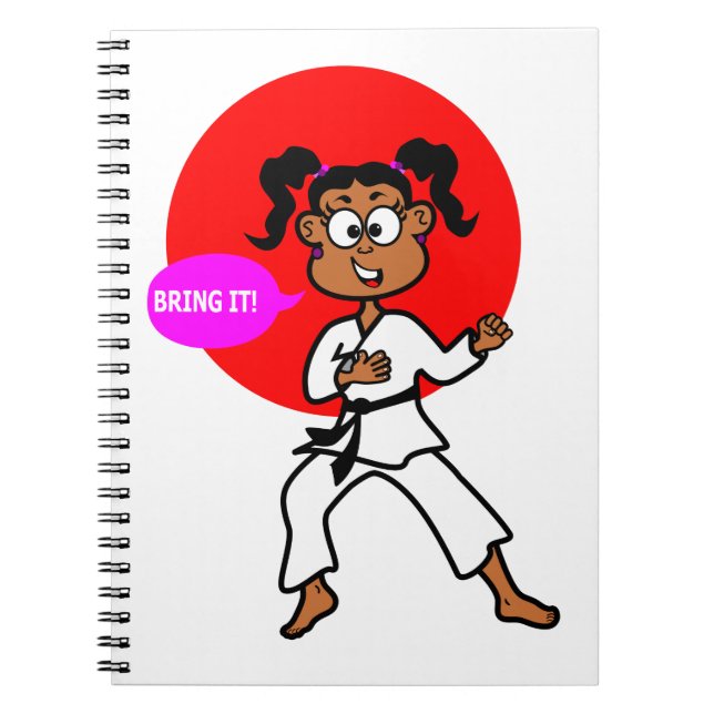 Black Girl Karate Master Journal (Front)