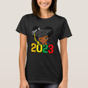 Black Girl Kid Graduation 2023 African American To T-Shirt
