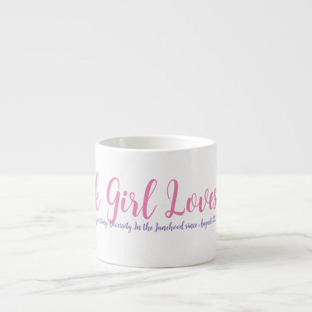 Black Girl Loves Jane Specialty Mug en blanc (Devant)