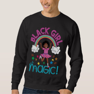 Black Girl Magic African American Melanin Kids Tod Sweatshirt