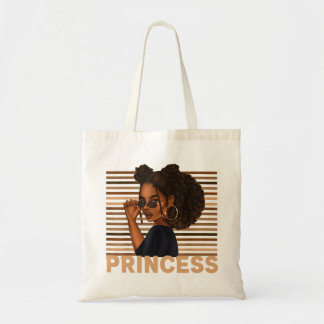 Black Girl Magic African American Melanin Princess Tote Bag