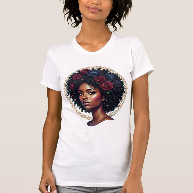 Black Girl Magic Afro Diva T-Shirt (Front)
