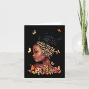 Black Girl Magic Afro Melanin Queen African Americ Card