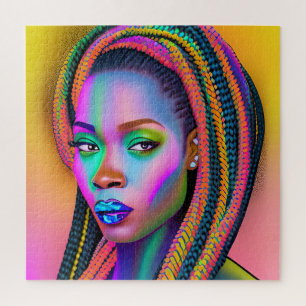 Black Girl Magic Birthday Sista Melanin Woman Jigsaw Puzzle