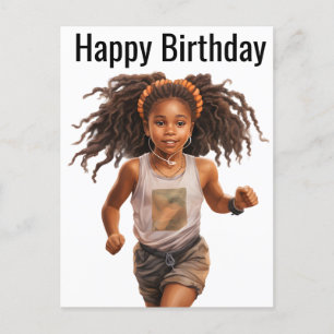 Black Girl Magic Birthday Sista Melanin Woman Postcard