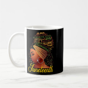Black Girl Magic Black Queen Juneteenth Afro Women Coffee Mug