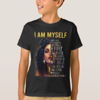 Black Girl Magic Black Women I Am Myself Afro Blac