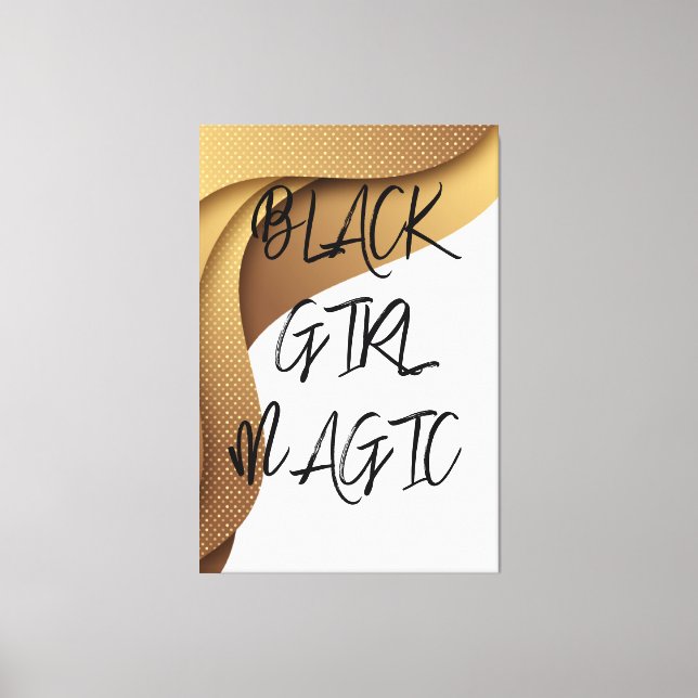 Black Girl Magic Canvas Print (Front)