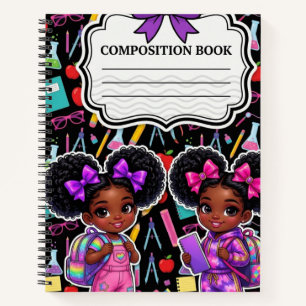 Black Girl Magic Cute School Composition Notebook