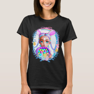 Black Girl Magic Easter Bunny Basket Egg Hunt Mela T-Shirt